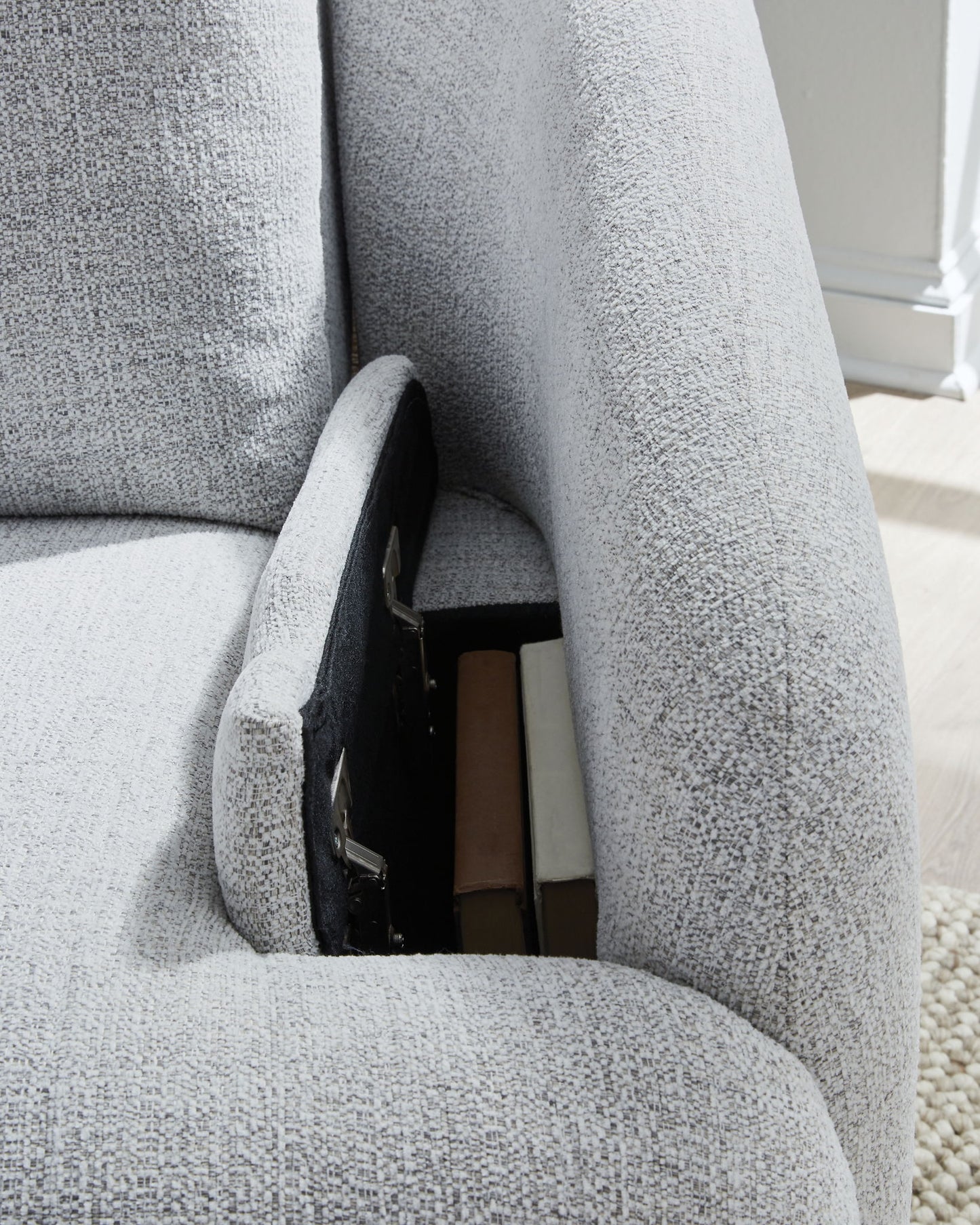 Alainmont Next-Gen Nuvella - Swivel Power Recliner - Stone
