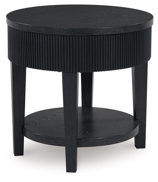 Marstream - Round End Table - Black