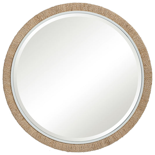 Carbet - Round Rope Mirror - Light Brown