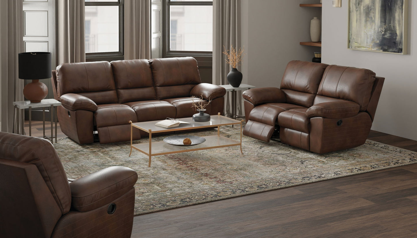 Stetson - Power Lay Flat Recliner - Walnut