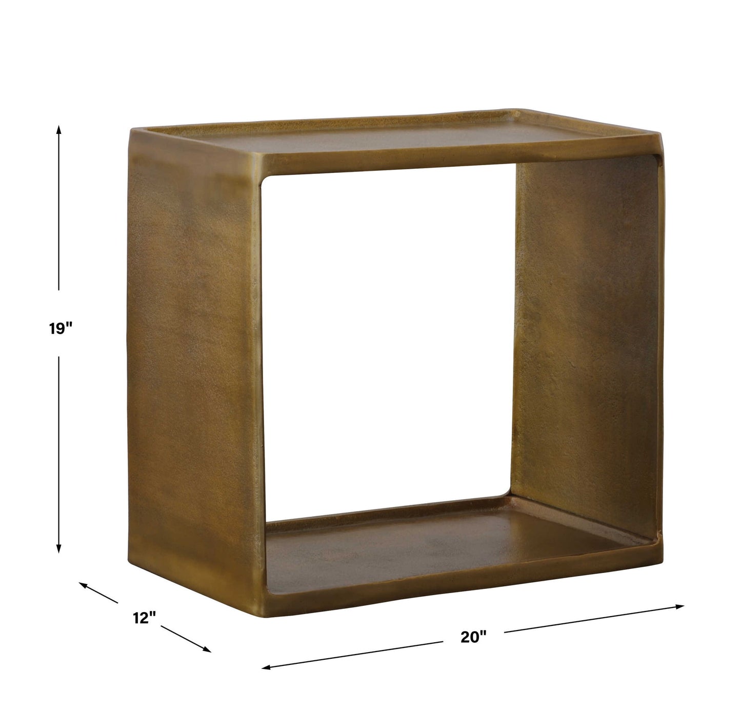 Derwent - Antique Brass Side Table