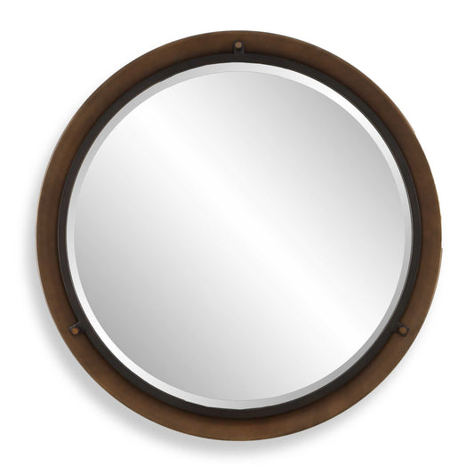 Porthole - Round Mirror - Bronze