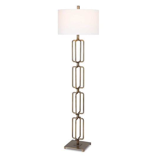 Link - Brushed Gold Floor Lamp