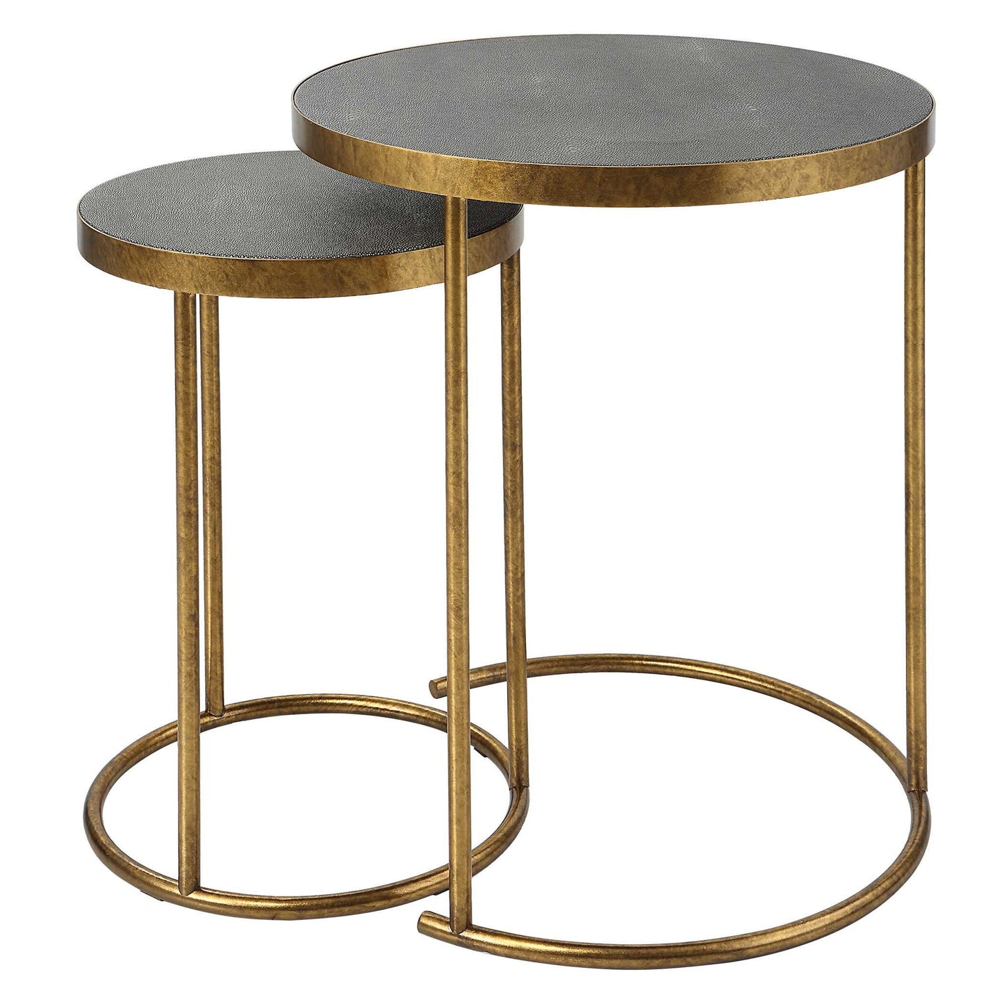 Aragon - Brass Nesting Tables (Set of 2)