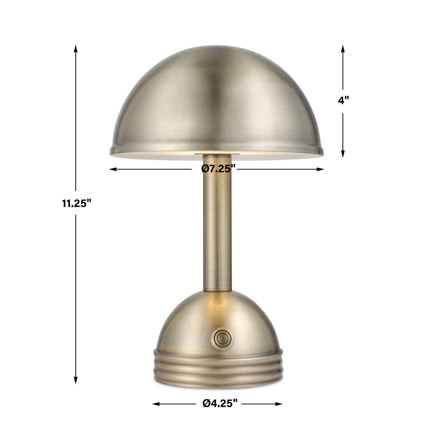 Breece - Rechargeable LED Accent Lamp - Bronze,Gold