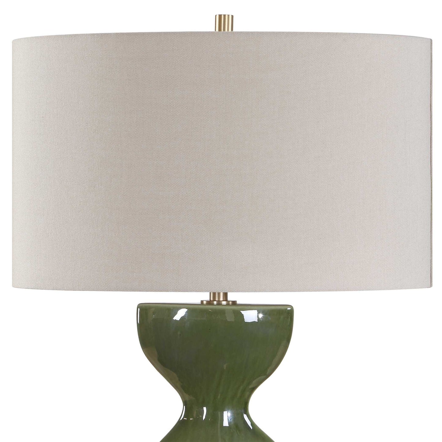 Curhan - Glaze Table Lamp - Green