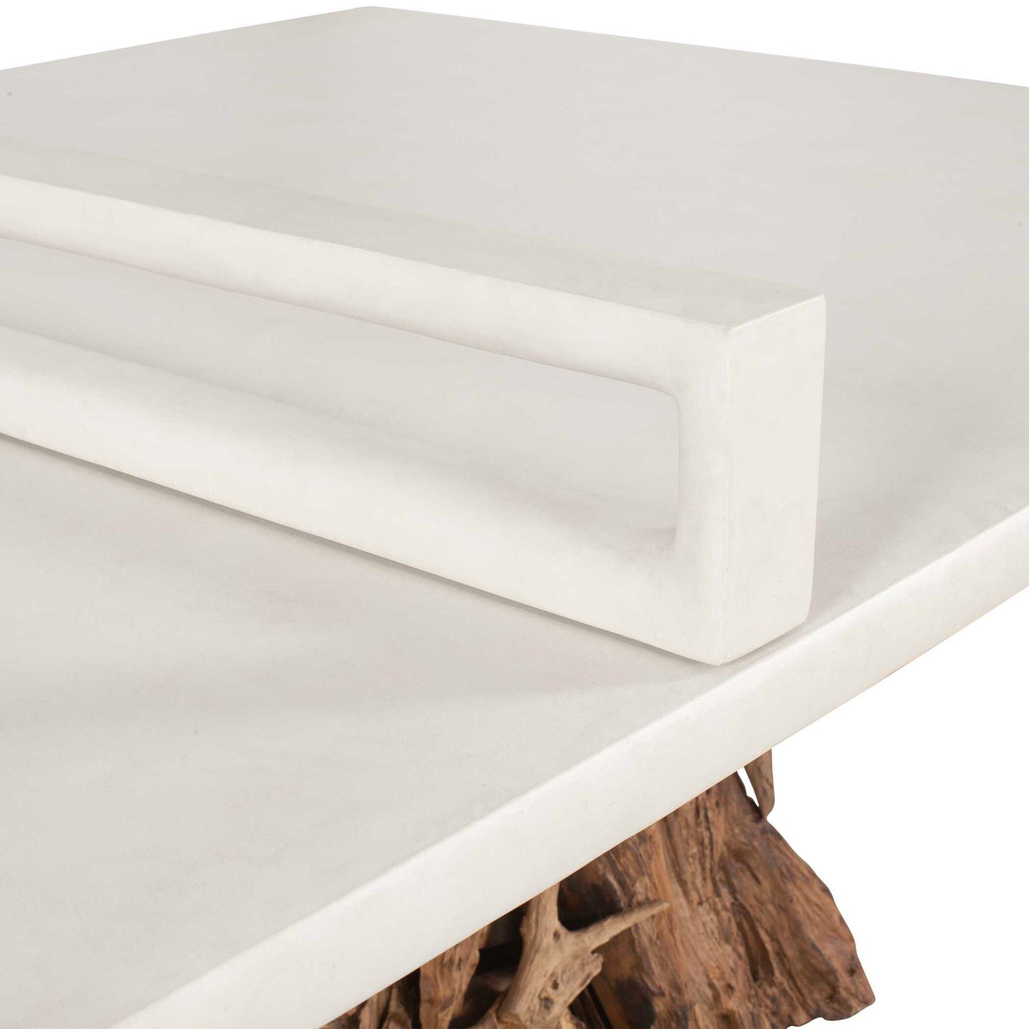 Stonewood - Indoor-Outdoor Ping-Pong Dining Table - White / Woodtone