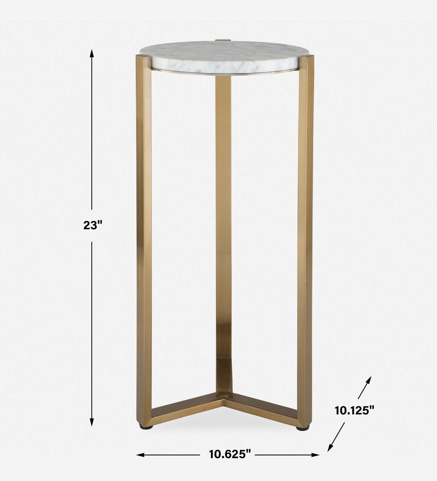 Pietra - Carrara Marble Drink Table - Bronze