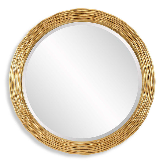 Celeste - Gold Round Mirror