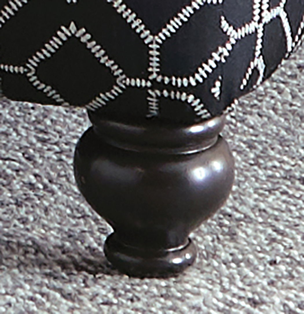 Cumberland - Cocktail Ottoman - Onyx