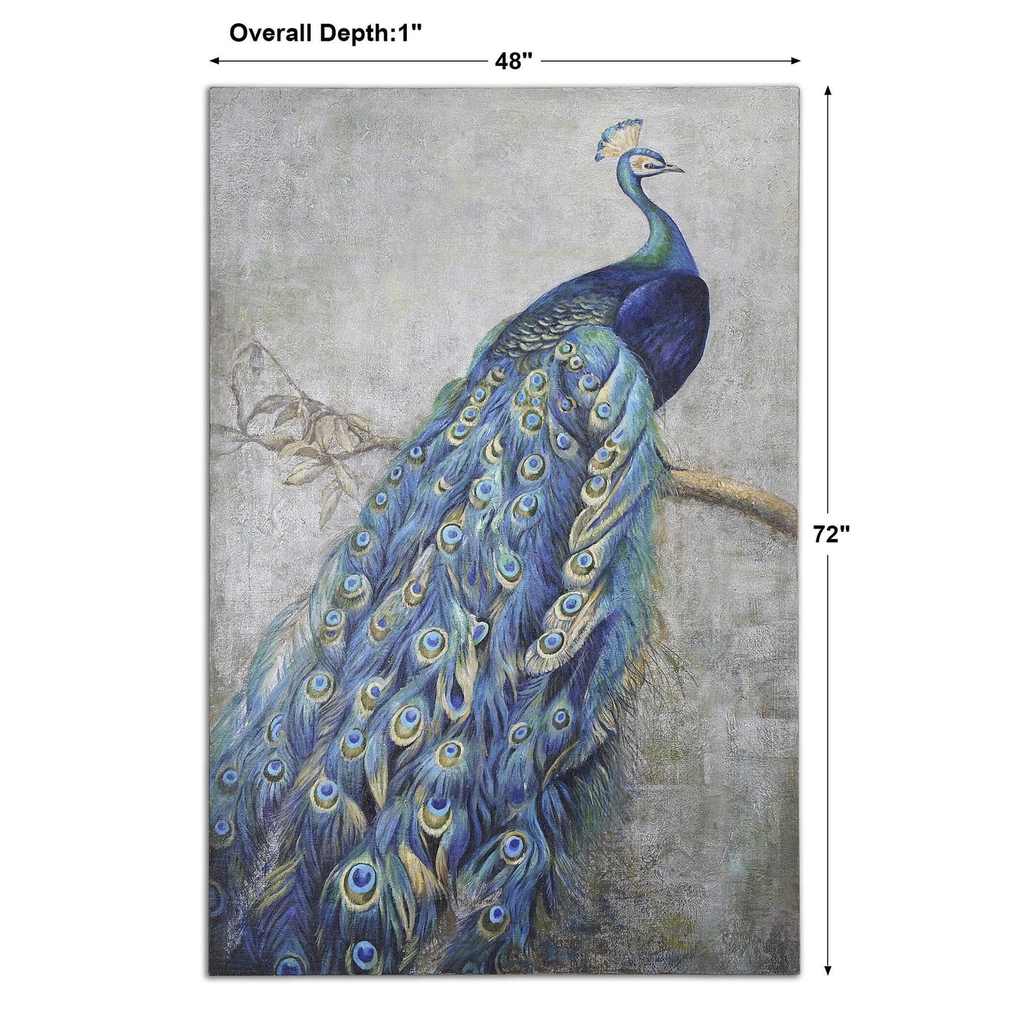 Proud Papa - Hand Painted Art - Blue