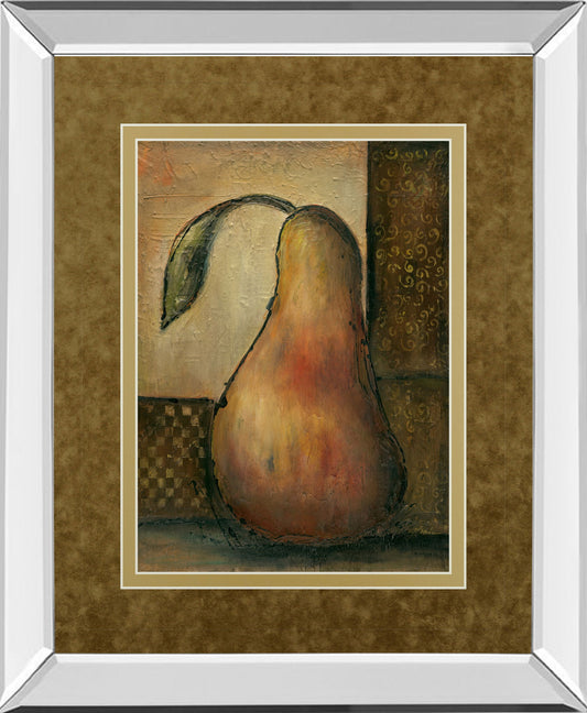 Peralicous Il By Joyce Combs - Mirror Framed Print Wall Art - Light Brown