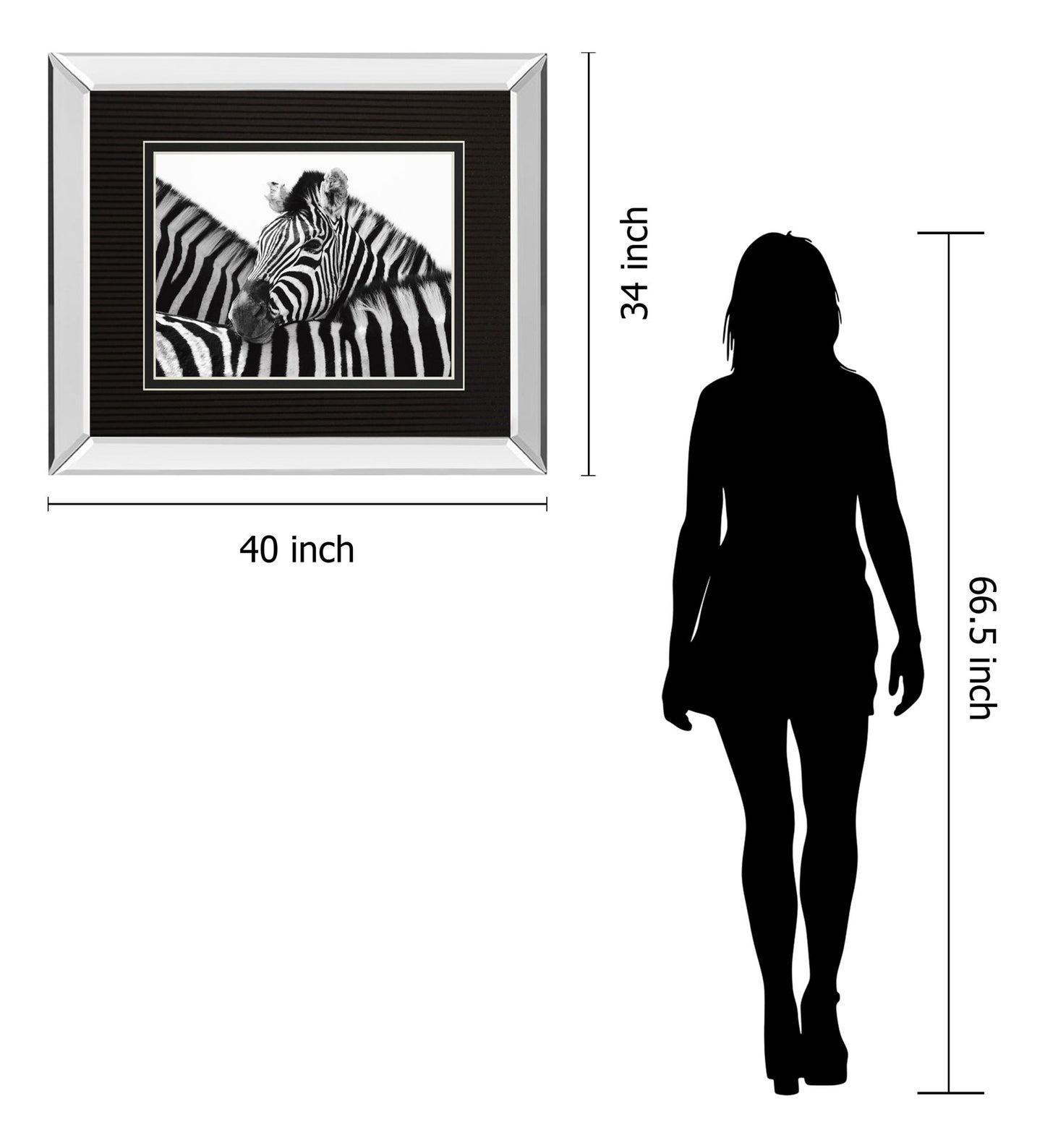 A Safe Place By Papiorek Mirrored Frame - Black