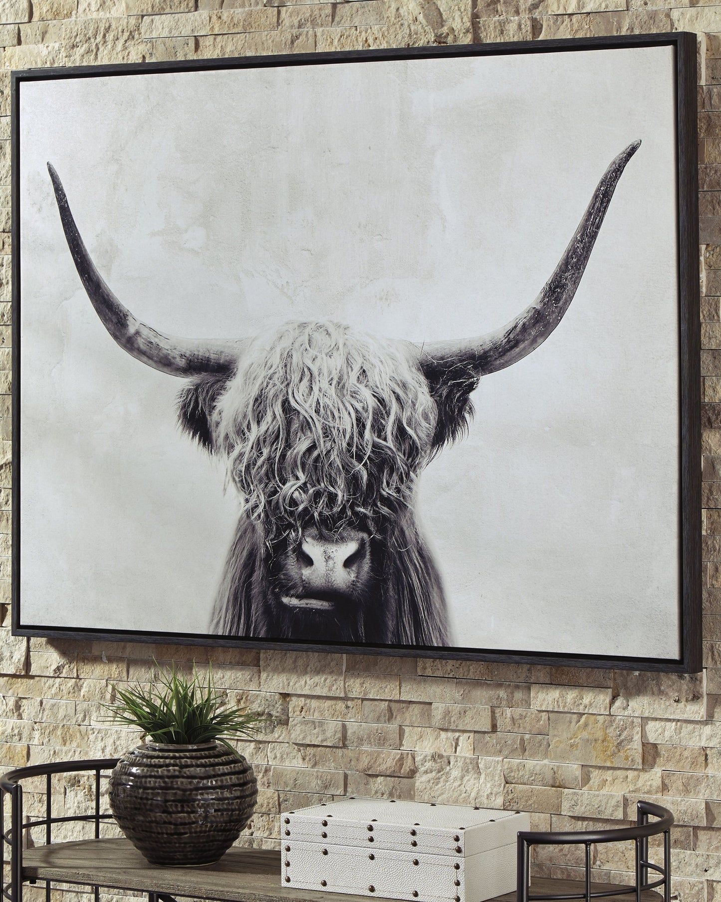 Pancho - Wall Art - Black / White