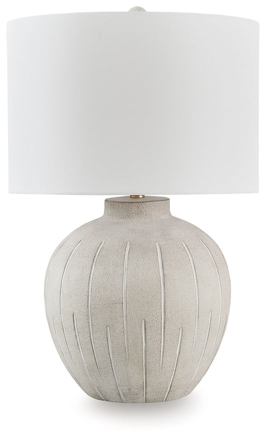 Calbert - Poly Table Lamp - Warm Gray