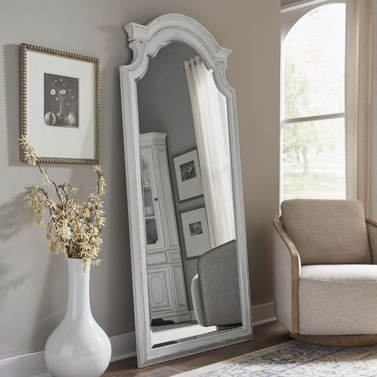 Magnolia Manor - Floor Mirror - White