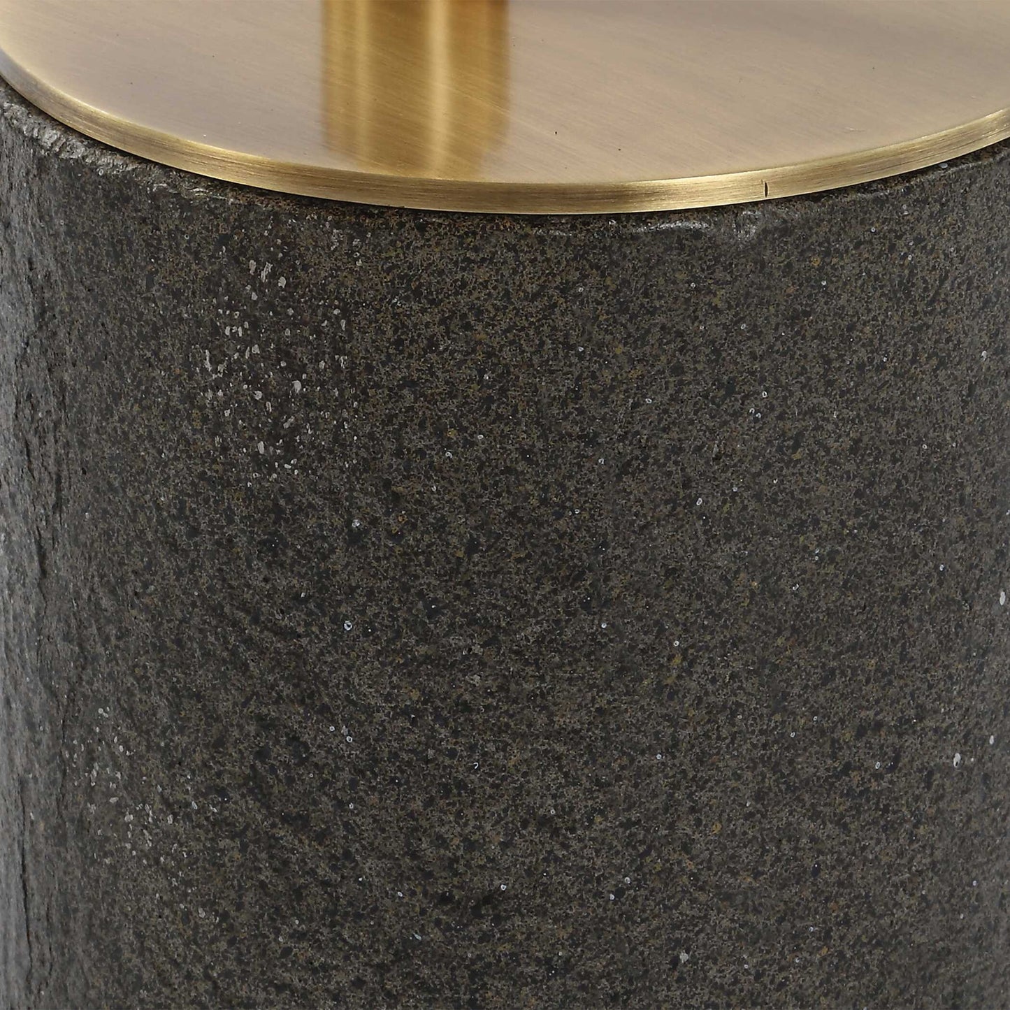 Kaufman - Crystal Accent Table - Black / Brass