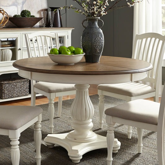 Cumberland Creek - Pedestal Table - White