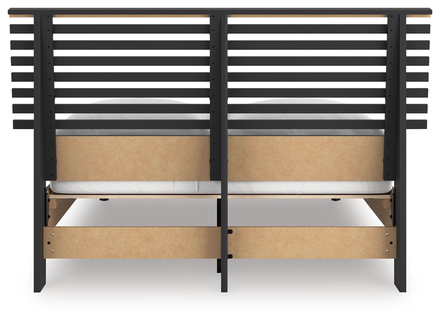 Danziar - Full Slat Panel Bed - Black