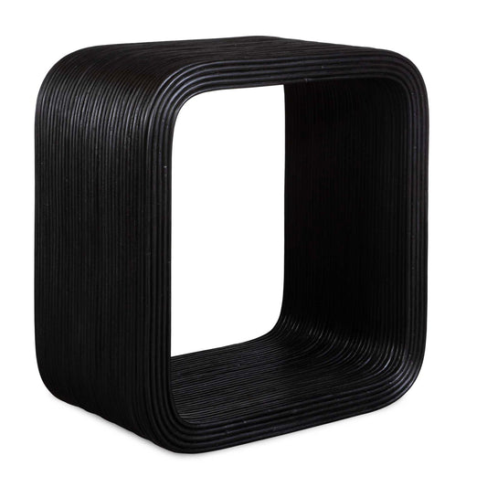 Compton - Rattan Side Table - Black