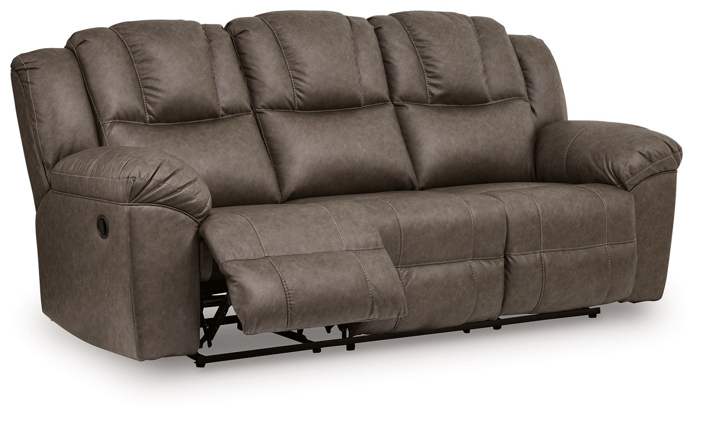 Lowilla - 2 Pc. - Reclining Sofa And Loveseat - Driftwood
