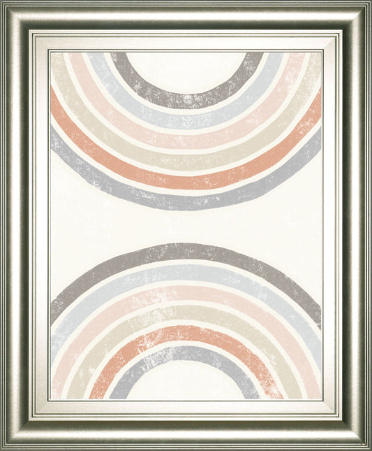 Over The Rainbow I By Moira Hershey - Framed Print Wall Art - Beige
