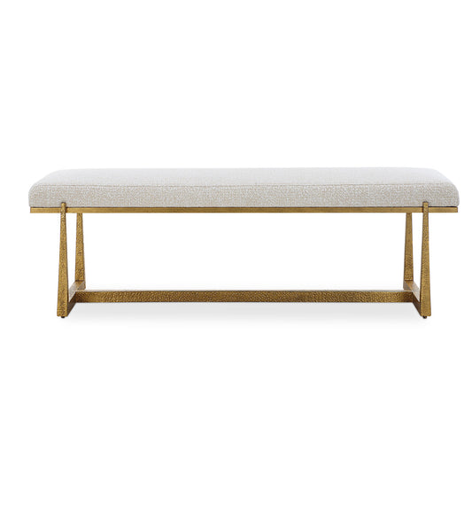 Midas - Bench - Antique Gold & White