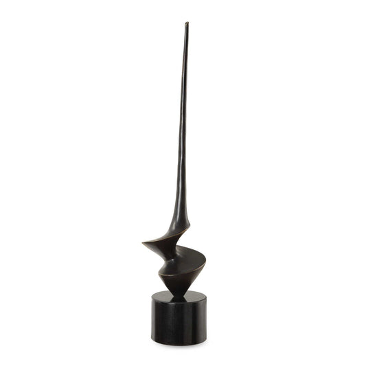 All Twisted - Bronze Sculpture - Black
