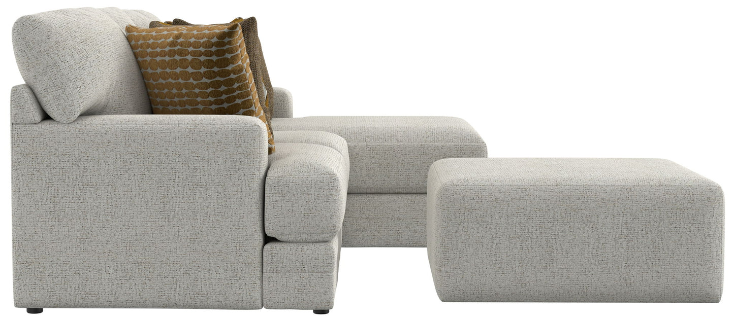 Tori - Sectional With Comfort Coil Seating, Cocktail Ottoman And Accent Pillows Included