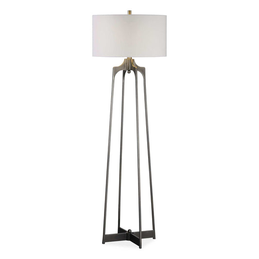 Adrian - Modern Floor Lamp - Pearl Silver