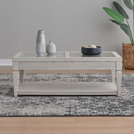 Caruso Heights - Cocktail Table - Whitestone
