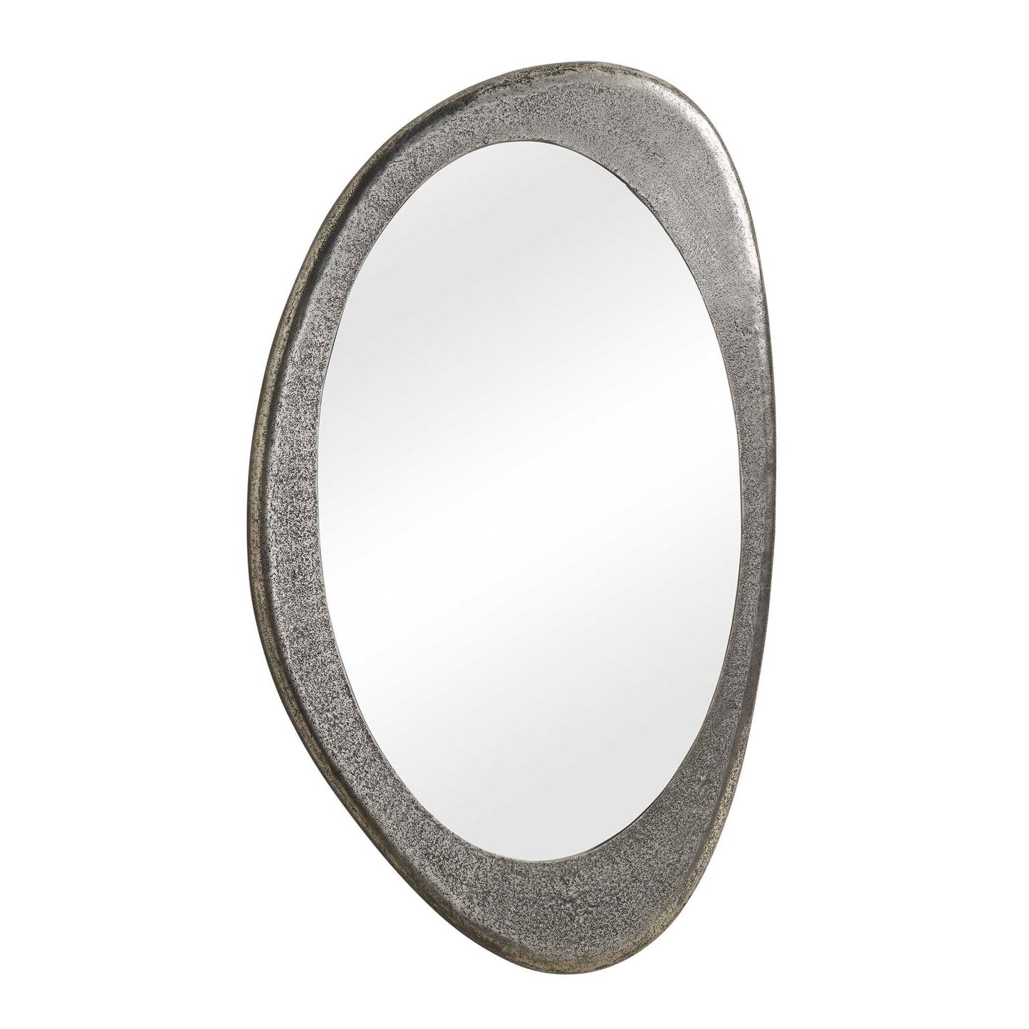 Schiller - Oval Mirror - Antique Nickel