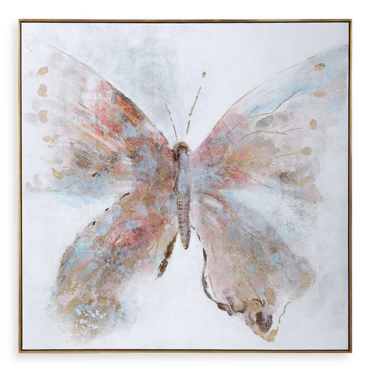 Free Flying - Hand Painted Canvas - Blue