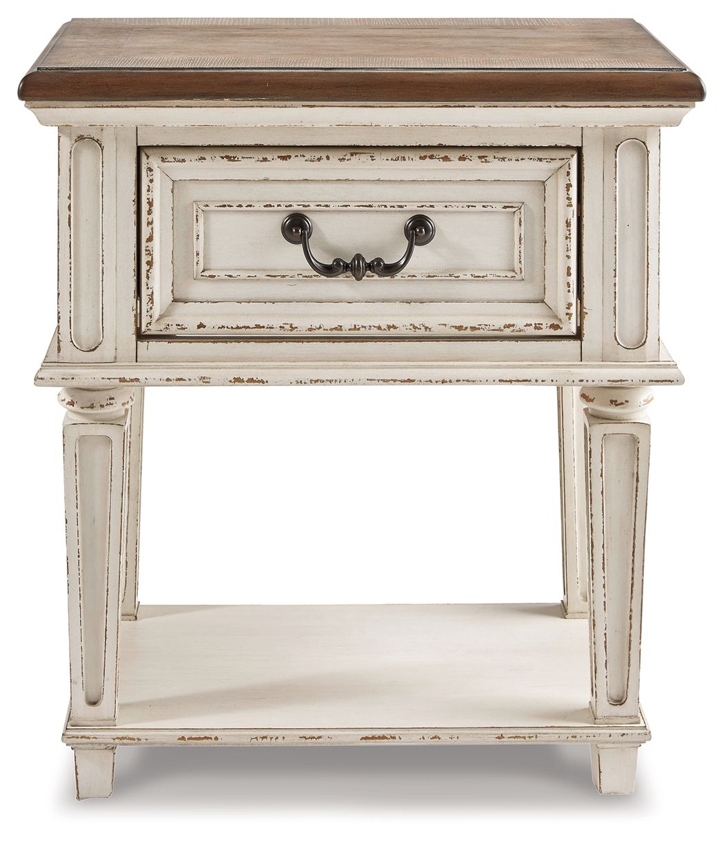 Realyn - One Drawer Night Stand - Chipped White