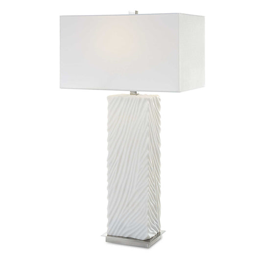 Pillar - Marble Table Lamp - White