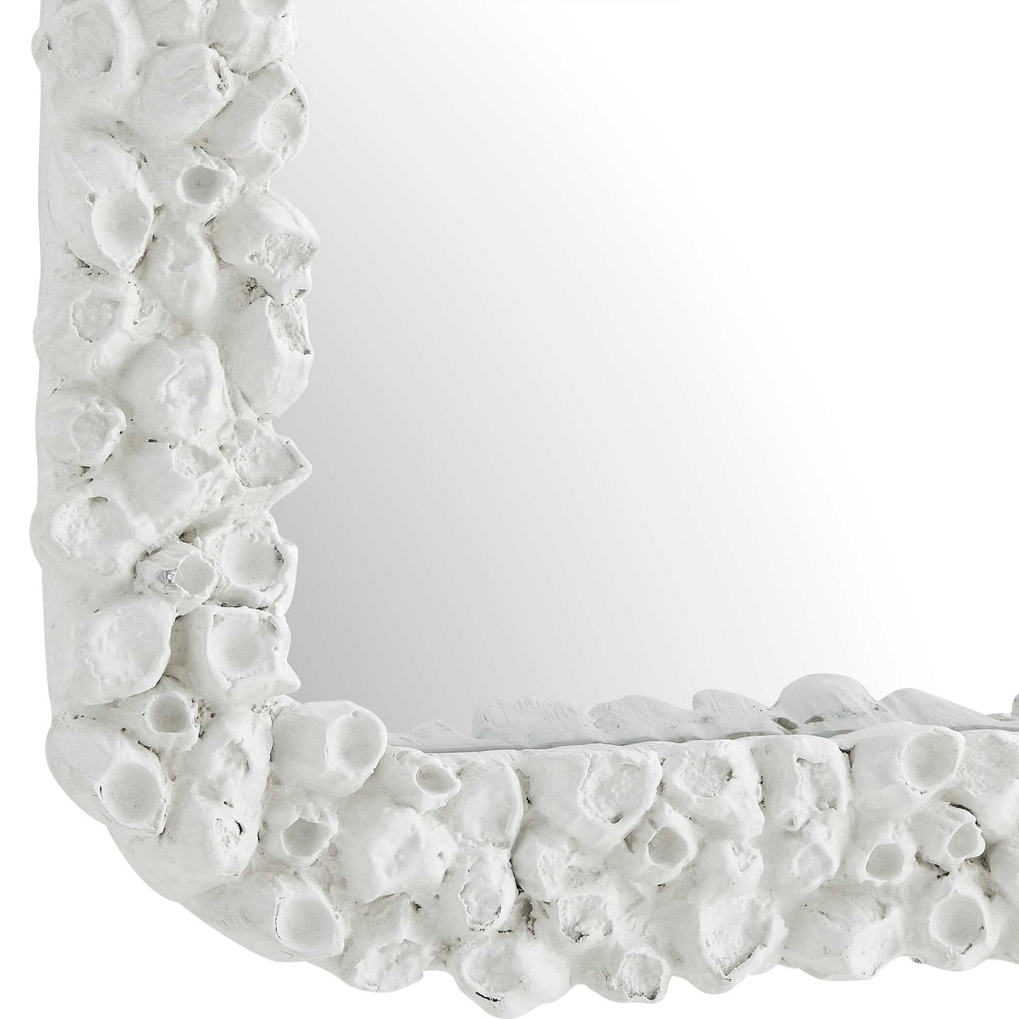 Barnacle - Rectangular Mirror - White