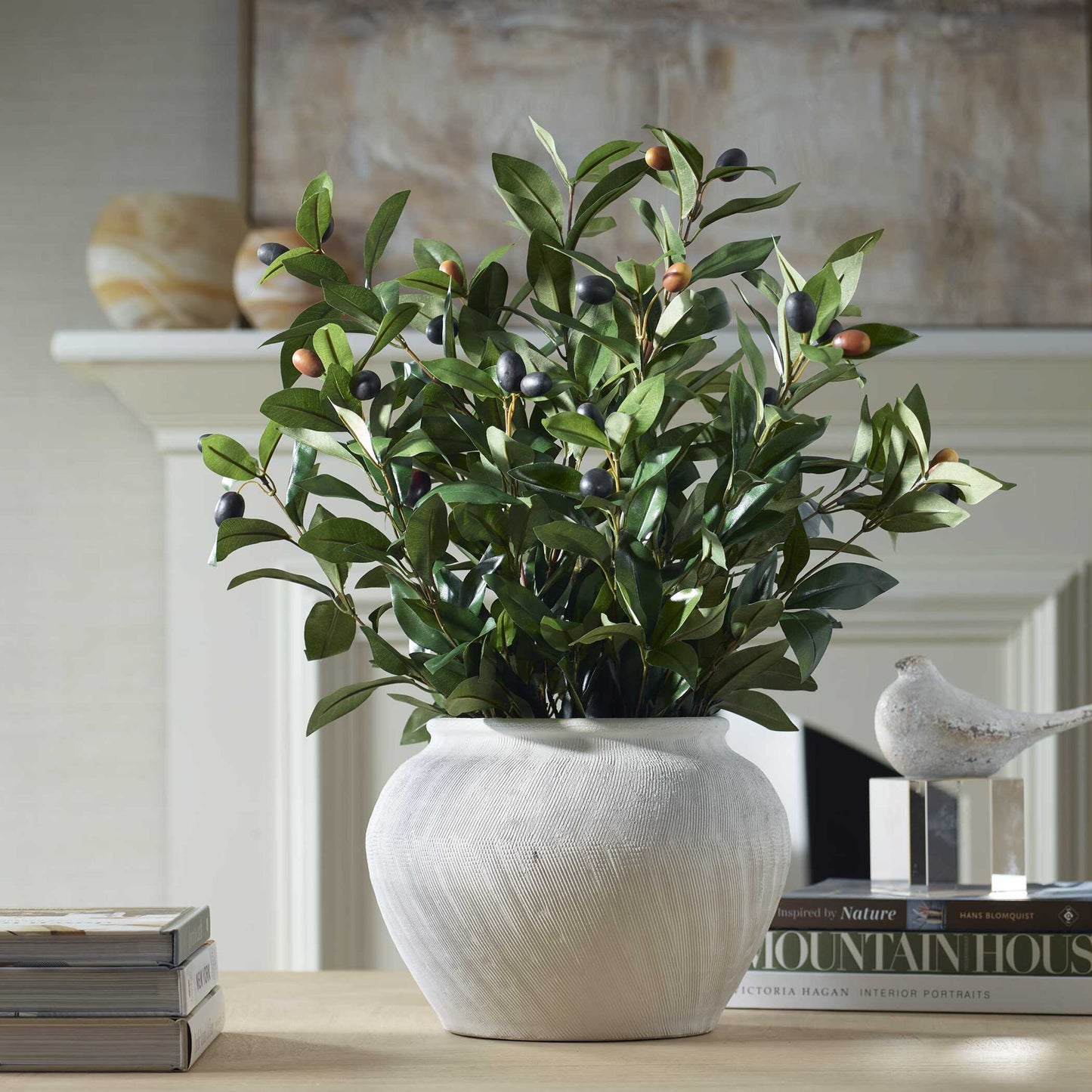 Elena Olive - Centerpiece - White