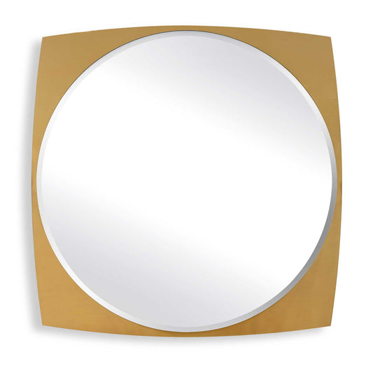 Neilia - Round Mirror - Brass