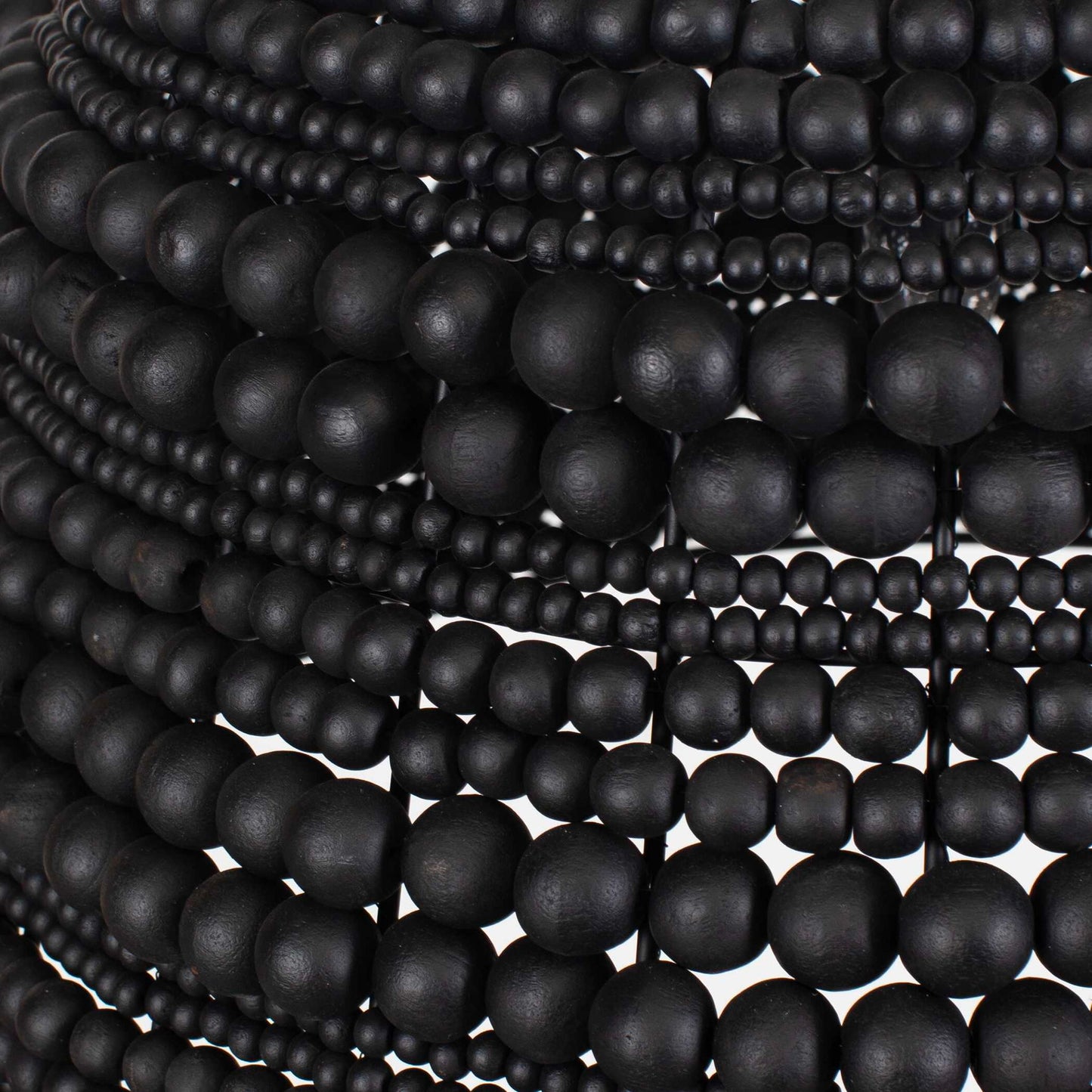 Persephone - Bead 1 Light Pendant - Black