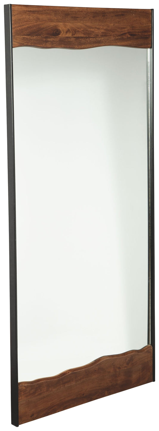 Panchali - Floor Mirror - Brown / Black
