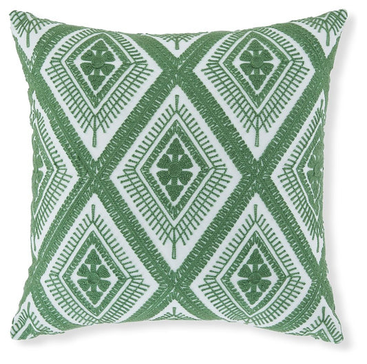 Bellvale - Pillow (Set of 4) - Green / White