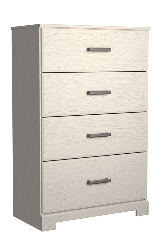 Stelsie - Four Drawer Chest - White