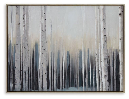 Baabell - Wall Art - Blue / White