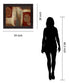 Bronze Silhouette - 28" x 34" Framed Wall Art - Dark Brown