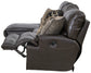 Como - 3 Piece Italian Leather Match Reclining Sectional