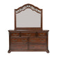 Messina Estates - Dresser & Mirror - Dark Brown