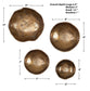 Lucky Coins - Wall Bowls (Set of 4) - Brass
