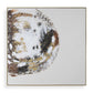 Moon Landing - Hand Painted Abstract Art - Black / Brown / Gold / Gray / White