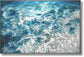 Glistening Tidal Flow - 32" x 47" Framed Wall Art - Blue