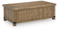 Ridgester - Lift Top Cocktail Table - Light Brown